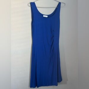 Classic Calvin Klein Knit Royal Blue Mini Sleeveless Dress Size 12
